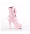 DELIGHT-1021 - platform ankle boot - pink shiny | Pleaser