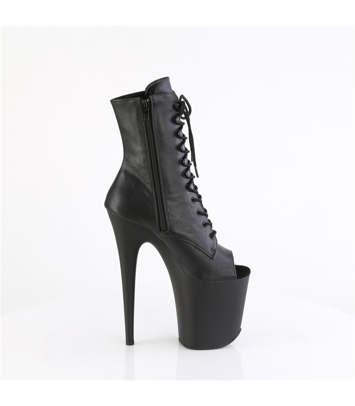 FLAMINGO-1021 - platform ankle boots - black matt | Pleaser