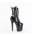 FLAMINGO-1040GP - platform ankle boot - black shiny | Pleaser