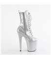 FLAMINGO-1040GP - platform ankle boots - silver with glitter | Pleaser
