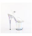 FLAMINGO-808HT - Platform High Heel Sandal - Clear/Holographic | Pleaser