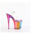 FLAMINGO-808RMT - Platform High Heel Sandals Rainbow/Multicolored | Pleaser