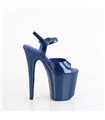 FLAMINGO-809GP - Platform high heel sandal - blue with glitter | Pleaser