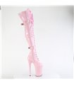 INFINITY-3028 - Platform Overknee Boots - Pink shiny | Pleaser