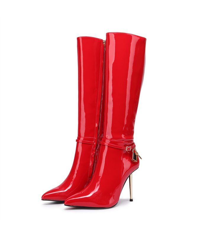 Giaro Stiefel LEANDRA Rot Glänzend