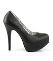 Plateau Pumps TEEZE-06W - PU Schwarz (Weit)