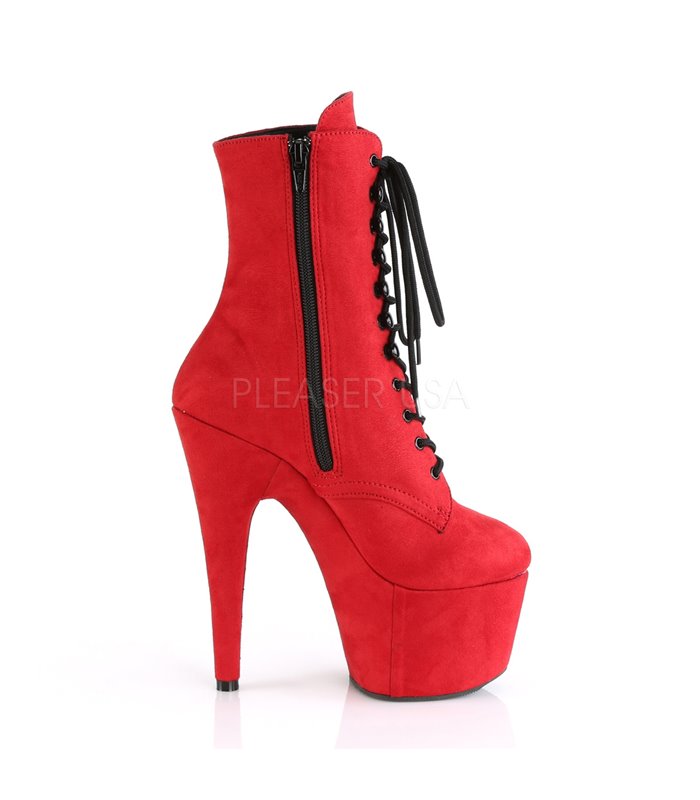 Plateau Schnürstiefelette ADORE-1020FS - Rot