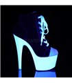 Canvas High Heel Sneakers ADORE-700SK-02 - Schwarz