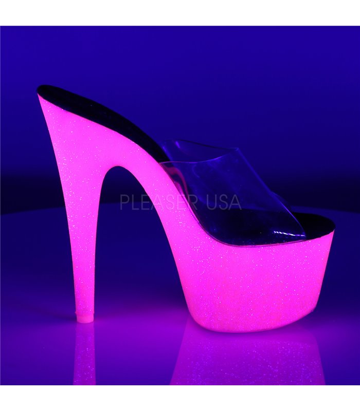 Plateau High Heels ADORE-701UVG - Neon Pink