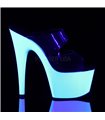 Plateau High Heels ADORE-702UV - Neon Weiß