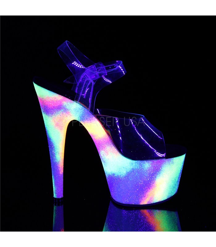 Plateau High Heels ADORE-708GXY - Neon Mehrfarbig