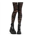 DH-430 Tights Black Striped | DemoniaCult