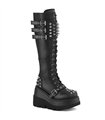 SHAKER-225 Plateau Stiefel Schwarz | DemoniaCult