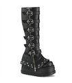 STOMP-223 - Plateau Stiefel - Schwarz Matt | DemoniaCult