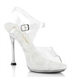 CUPID-408 Platform Sandals Transparent/Clear | Pleaser