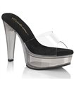 MARTINI-501 Plateau Pantolette Schwarz | Pleaser