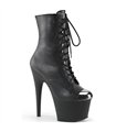 ADORE-1020ESC - Platform Ankle Boots - Black Matt | Pleaser