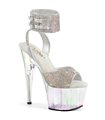 ADORE-791HTRS - Platform sandal - Clear rhinestones | Pleaser