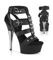 CAPTIVA-658 - Platform sandal - Black matt | Pleaser