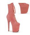 FLAMINGO-1045VEL Platform Ankle Boots Pink | Pleaser