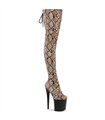 FLAMINGO-3008SP-BT Plateau Overknee Stiefel Snake | Pleaser