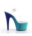 Plateau High Heels ADORE-708OMBRE - Aqua/Blau