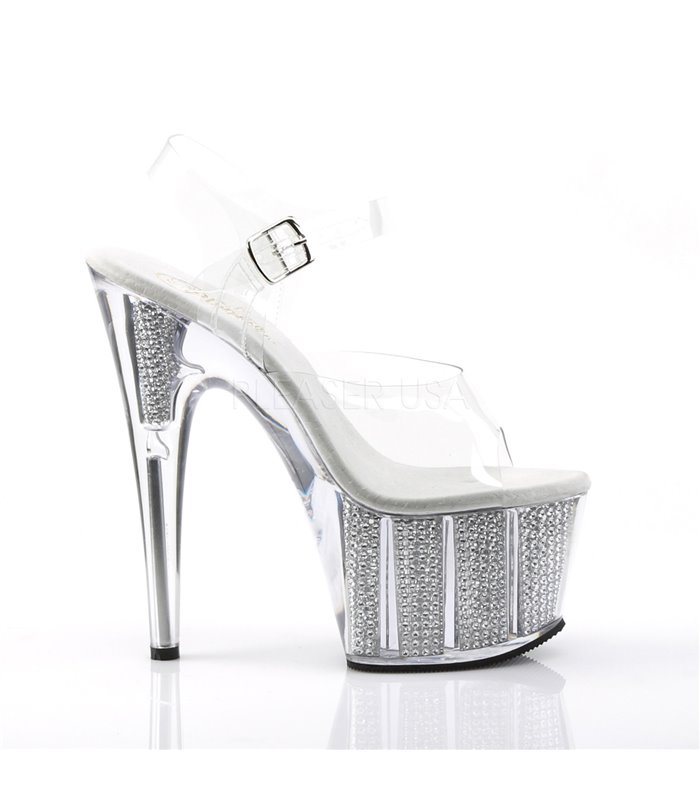 Plateau High Heels ADORE-708SRS - Silber