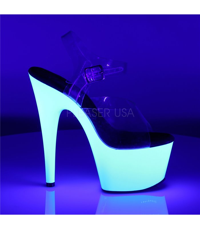 Plateau High Heels ADORE-708UV - Neon Weiß