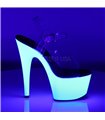 Plateau High Heels ADORE-708UV - Neon Weiß