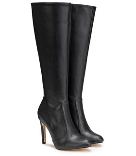 Michael Soul Donna - Klassische Stiletto Stiefel in schwarz matt Michael Soul Donna - Klassische Stiletto Stiefel in schwarz matt