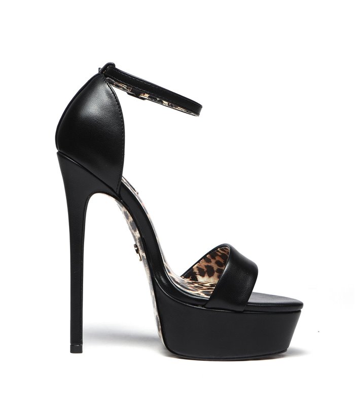 Giaro Plateau Pumps KITTY Black Matte