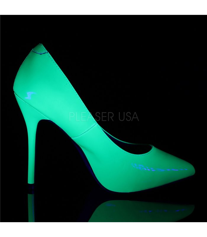 Pleaser Pumps AMUSE-20 Neon Grün Lack