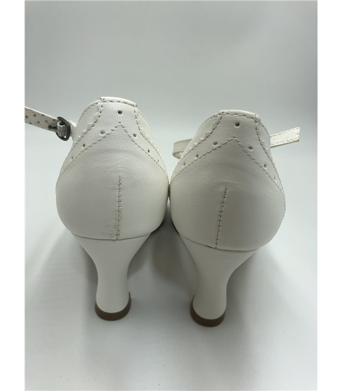 T-Strap Pumps FLAPPER-26 - White gebraucht