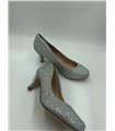 Kitten Heels DORIS-06 - Glitter Silver gebraucht