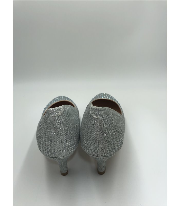 Kitten Heels DORIS-06 - Glitter Silver gebraucht