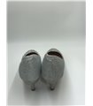 Kitten Heels DORIS-06 - Glitter Silver gebraucht