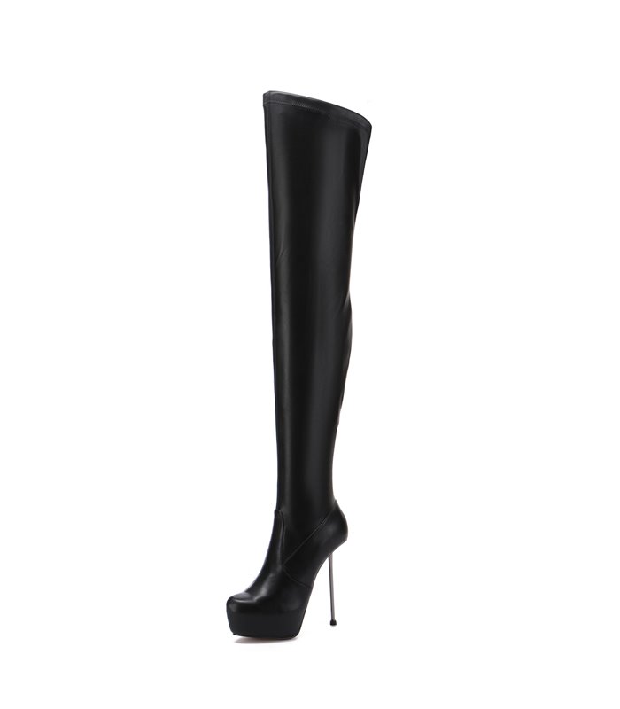 Giaro Overknee Plateau Boot BRISA Black Matte