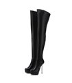 Giaro Overknee Plateau Boot BRISA Black Matte