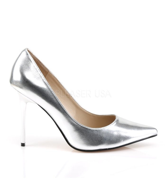 Stiletto Pumps CLASSIQUE-20 - PU Silber Metallic