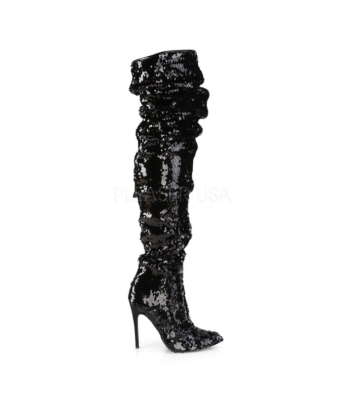 Overknee Stiefel COURTLY-3011 - Schwarz