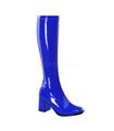 Retro Boots GOGO-300 - Patent blue SALE