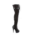 Plateau Overknee Stiefel DELIGHT-3025ML - Spitze