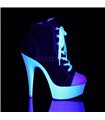 Canvas High Heel Sneakers DELIGHT-600SK-02 - Schwarz