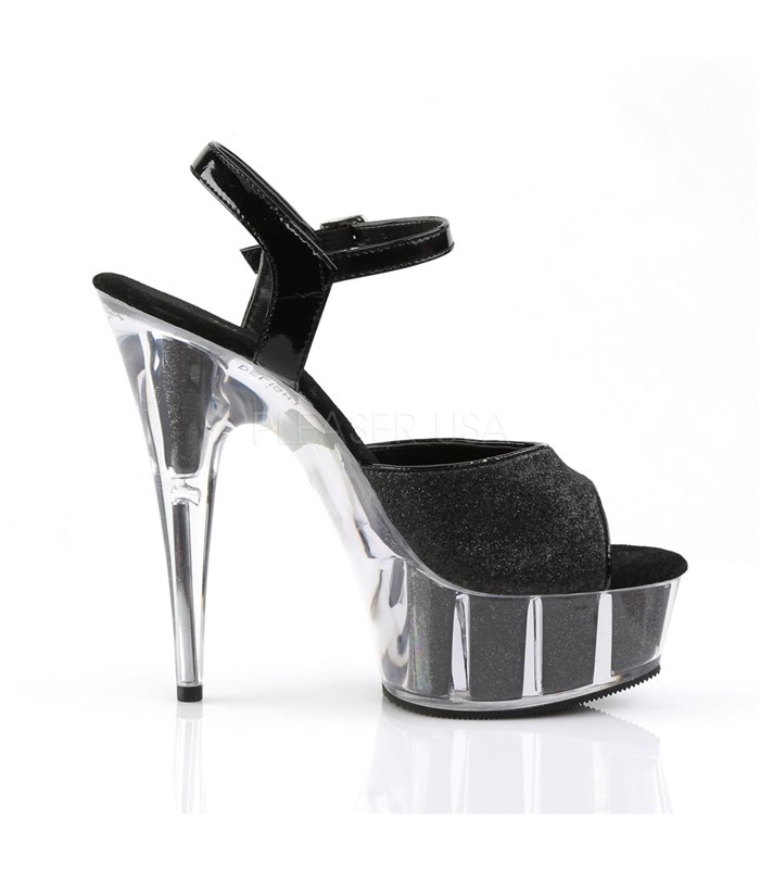 Plateau High Heels DELIGHT-609-5G - Schwarz