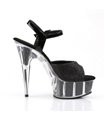 Plateau High Heels DELIGHT-609-5G - Schwarz