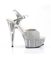 Plateau High Heels DELIGHT-609-5G - Silber