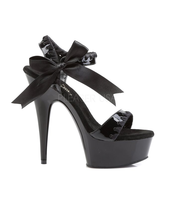 Plateau High Heels DELIGHT-615 - Schwarz