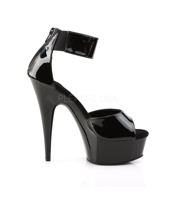 Plateau High Heels DELIGHT-670-3 - Schwarz