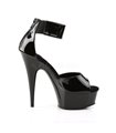 Plateau High Heels DELIGHT-670-3 - Schwarz