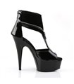 Plateau High Heels DELIGHT-690 - Schwarz